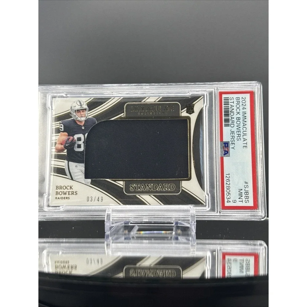 2023 Panini Immaculate Brock Bowers Jersey‎ Patch /49 PSA 9